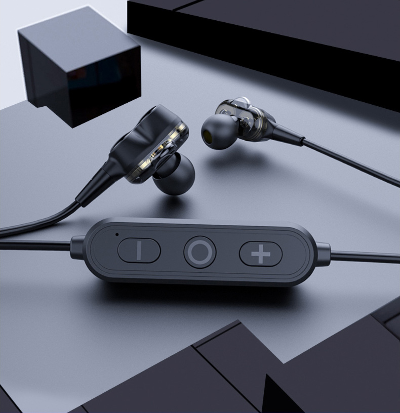 墨一运动蓝牙耳机无线挂脖颈挂式双耳跑步磁吸防水耳塞苹果vivo华为