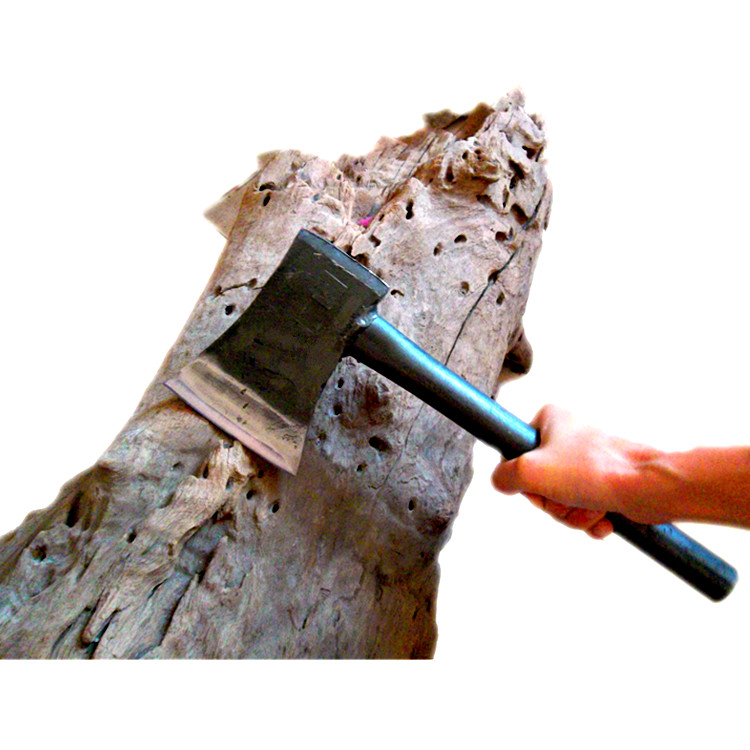 闪电客锻打斧头采伐木工手斧 五金工具钢柄劈柴斧头园林斧高硬度 小号