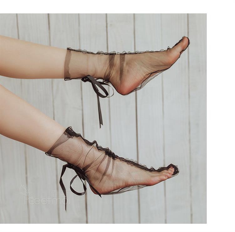 汉服袜子女古风丝袜罗袜穿汉服鞋配的袜子秋冬女学生沙袜女网纱