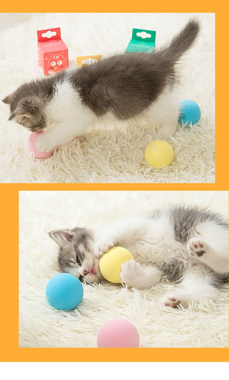 猫咪玩具逗武速达猫球猫发声磨牙耐咬自嗨解闷小猫幼猫宠物用品