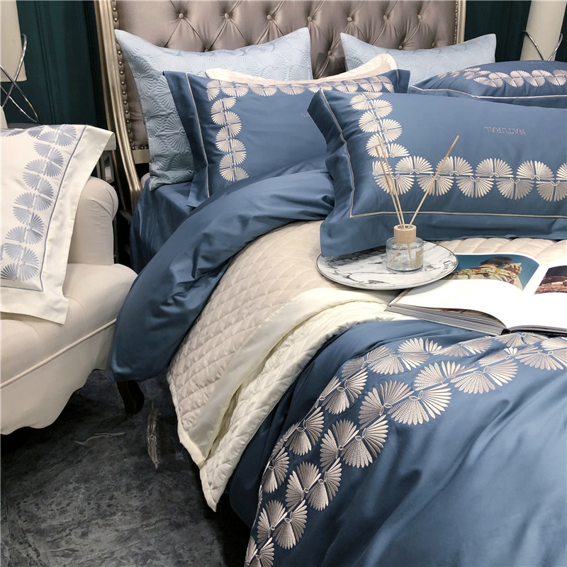 北欧自用高品质匹马棉床上四件套120支双股被套床单