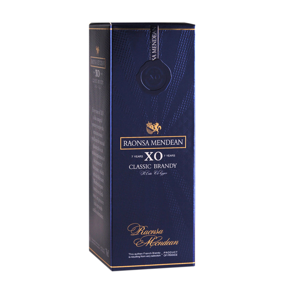 法国原瓶进口罗娜蒙德轩邑xo洋酒白兰地40度烈酒700ml礼盒装