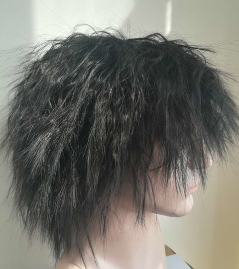 乞丐假发 短卷发 爆炸头 舞台演出流浪歌手 表演叫花子疯子假头套 你