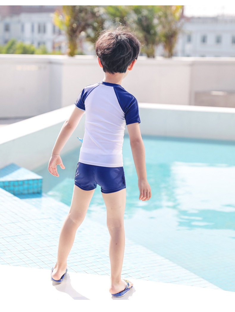 佑游儿童泳衣男中大童宝宝游泳衣泳裤套装男童分体沙滩泳衣泳装