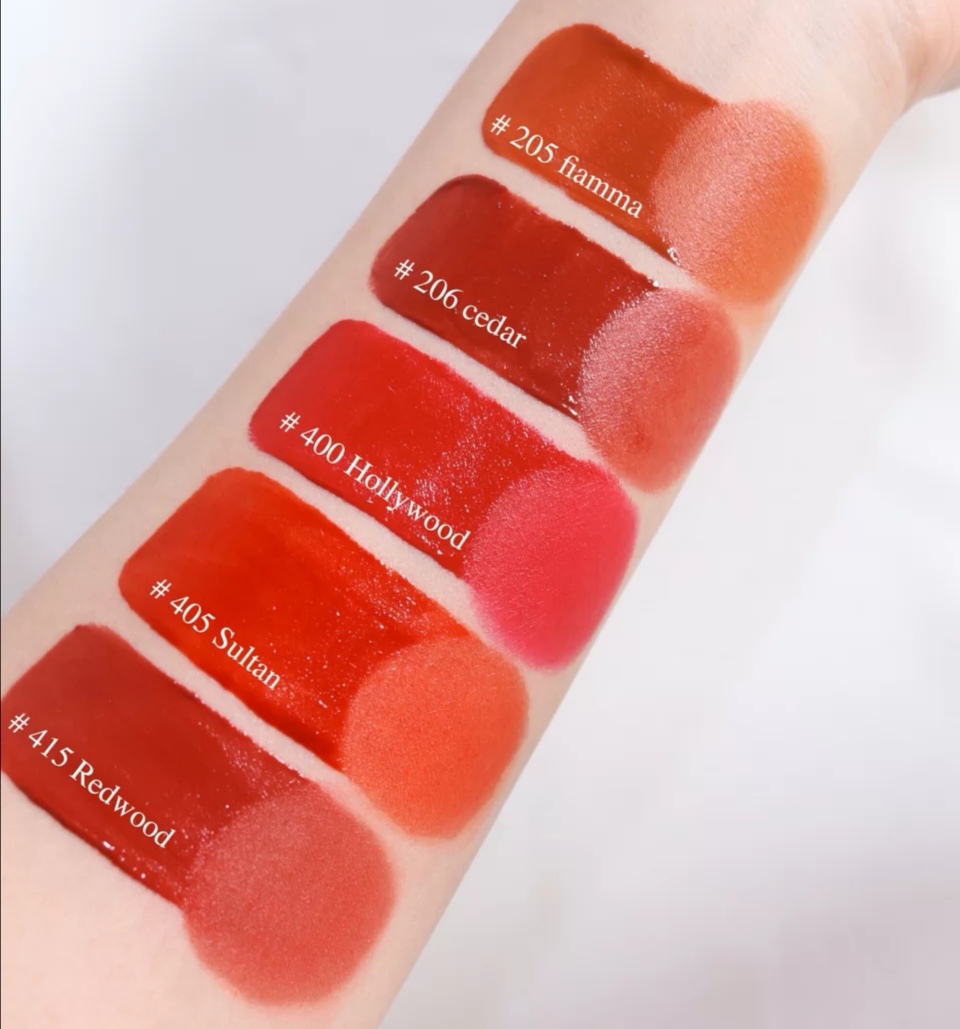 新款阿玛尼哑光红管唇釉208