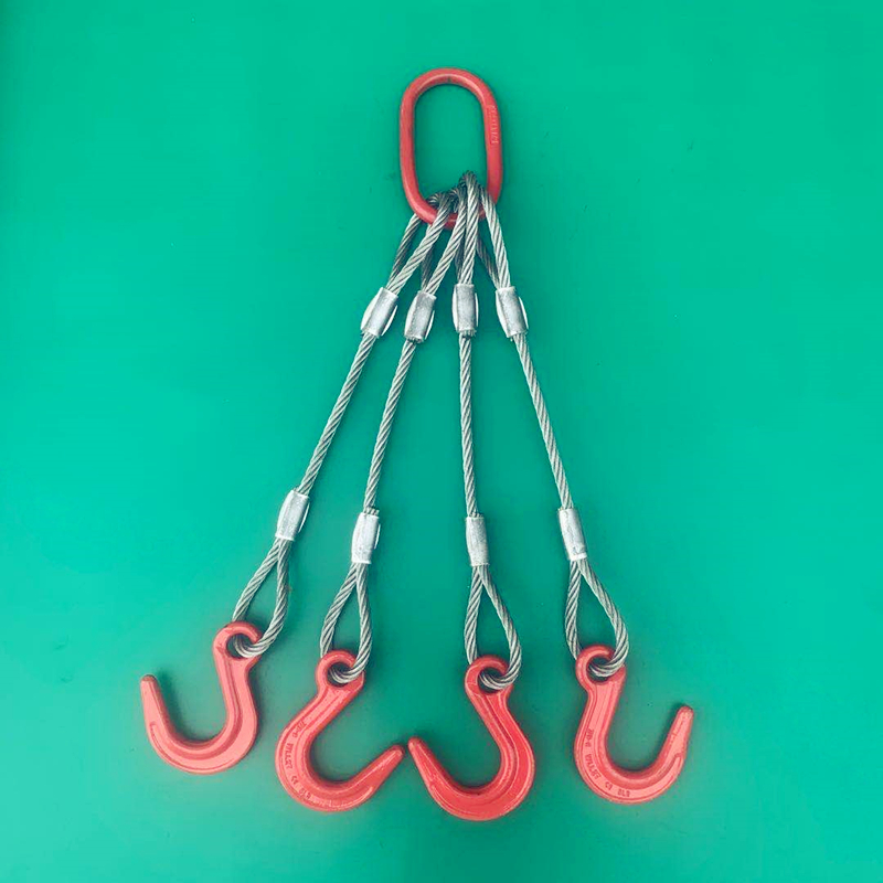 jing ping钢丝绳吊索具/压制钢丝绳组合吊具/起重吊钩索具/二肢三肢
