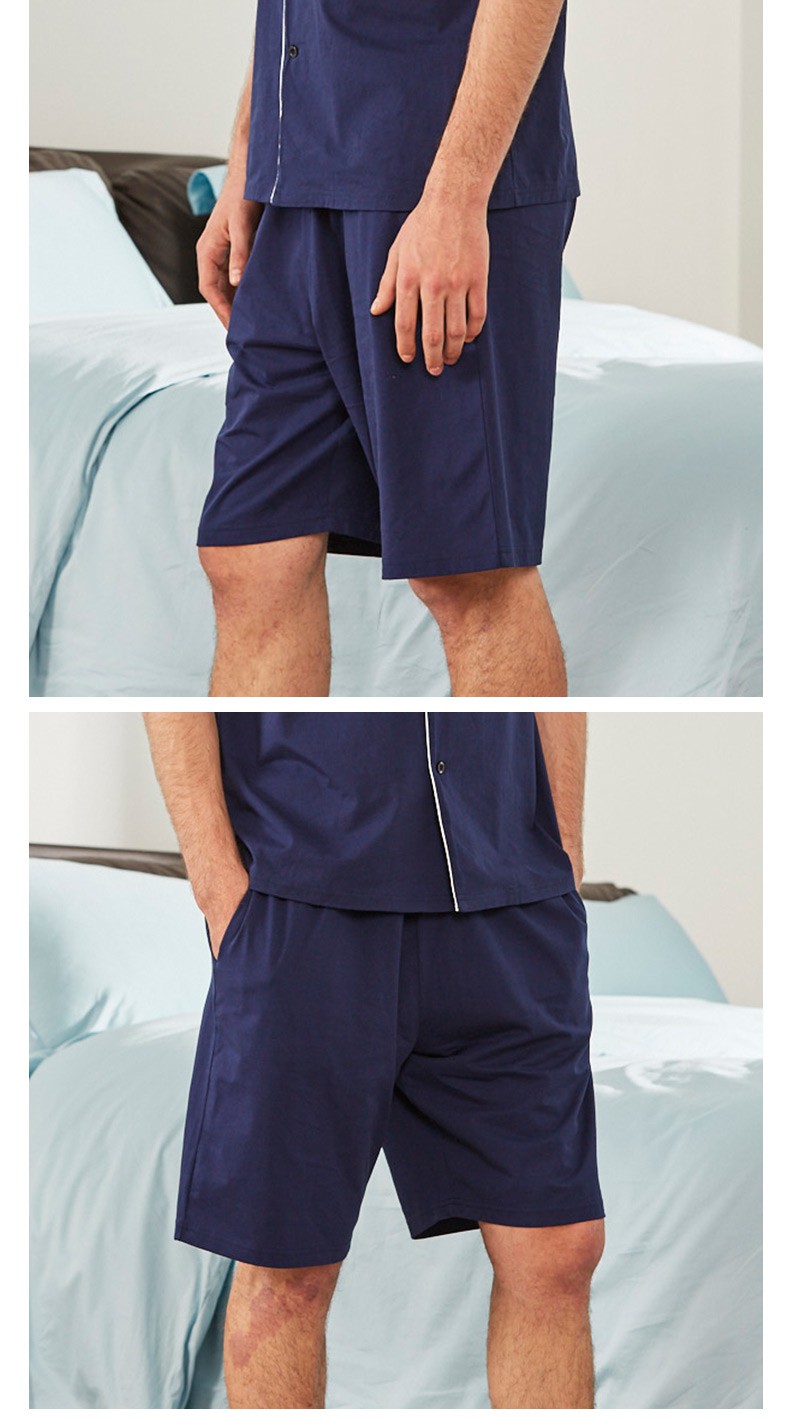 棉睡裤男士薄款休闲家居裤运动宽松大码空调居家长裤费琳