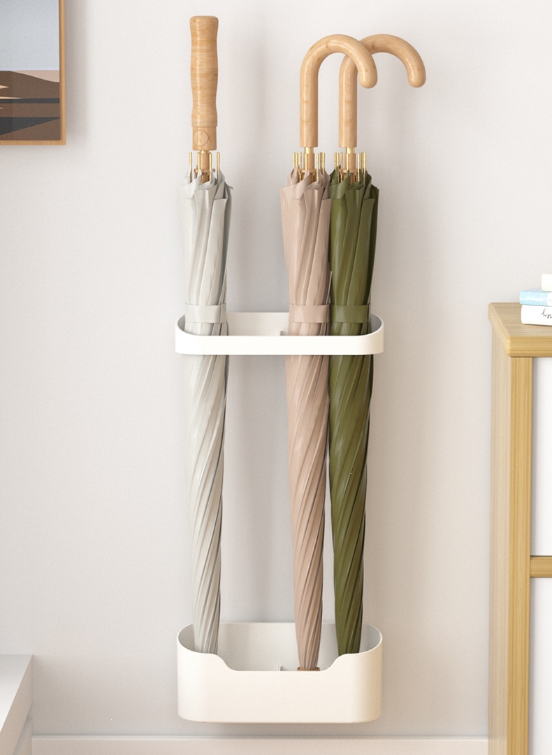 【它墅家用雨伞架】 日式入户家用置伞架它墅壁挂收纳柜架门后雨伞桶