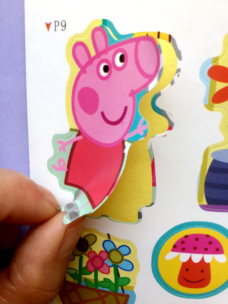 儿童贴纸书粘贴纸 3-6岁左右脑开发趣味故事贴纸 全套6本 恐龙贴纸6册