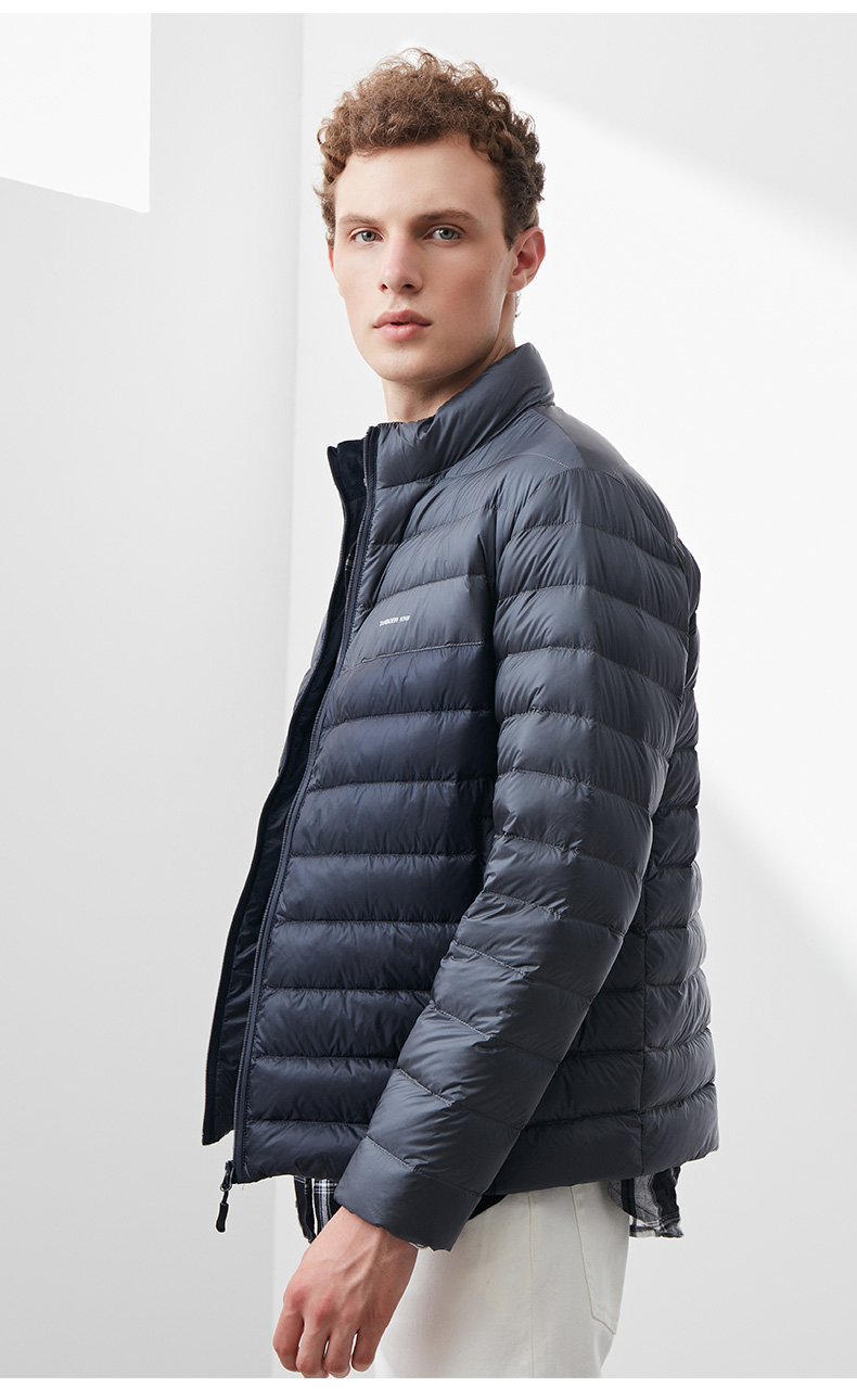 自营坦博尔羽绒服男轻薄短款时尚休闲立领时尚潮保暖帅气外套ta18329