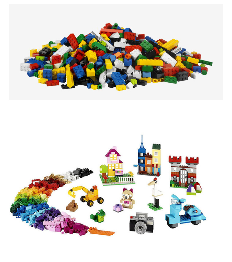 lego乐高classic经典创意系列中号积木盒4岁484粒10696中号儿童益智
