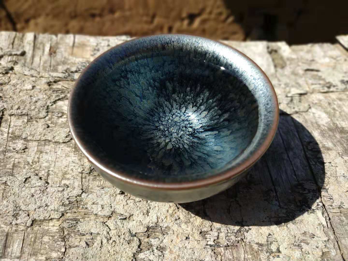 娟哥建盏百花盏建窑建盏茶杯百花盏菊花盏束口盏敛口禅定手握天目国泰