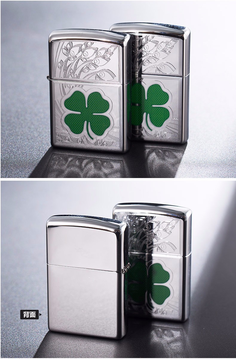 芝宝(zippo)品牌打火机幸运四叶草24699 美国zippo打火机 芝宝 幸运