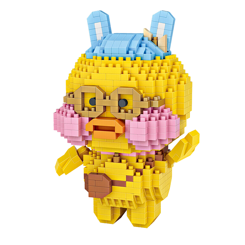 loz俐智网红卡通玩具积木小颗粒拼装益智男女孩模型9773玻尿酸鸭