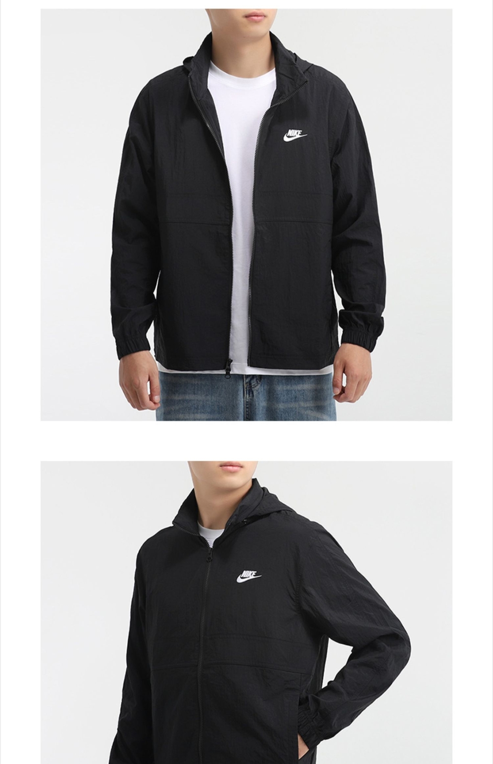 nike耐克外套男2021秋季新款梭织运动上衣宽松连帽夹克cu4310010