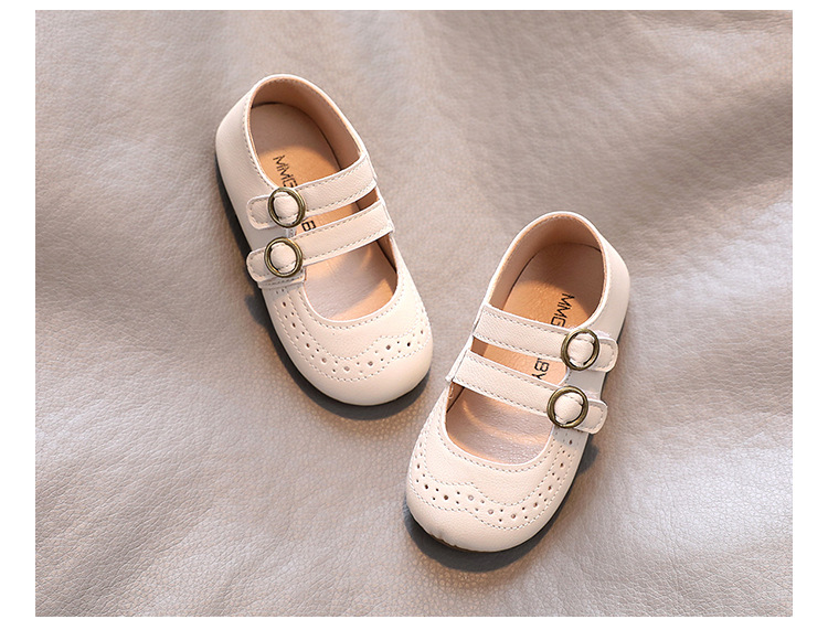 女童小皮鞋2021年春秋新款圆头单鞋