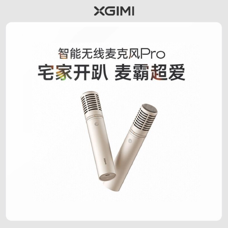 极米(XGIMI)智能无线麦克风Pro(双支版) 一键联动开机 语音点歌切歌 专属定制咪芯 6种音效