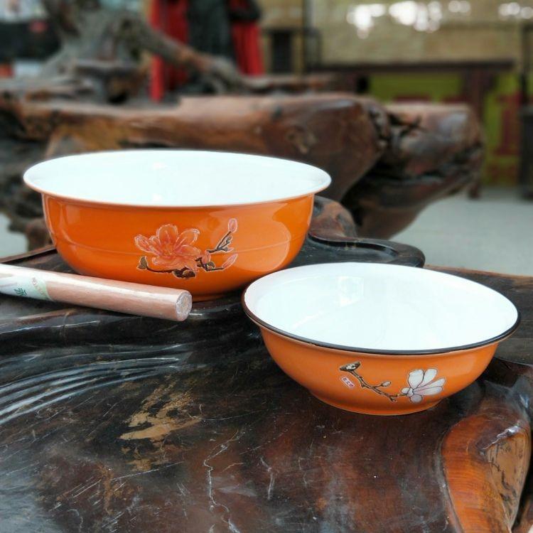 面盆老式白色陶瓷和面盆烘焙发面揉面盆晒酱咸菜盆家用厨房大号面盆瓷