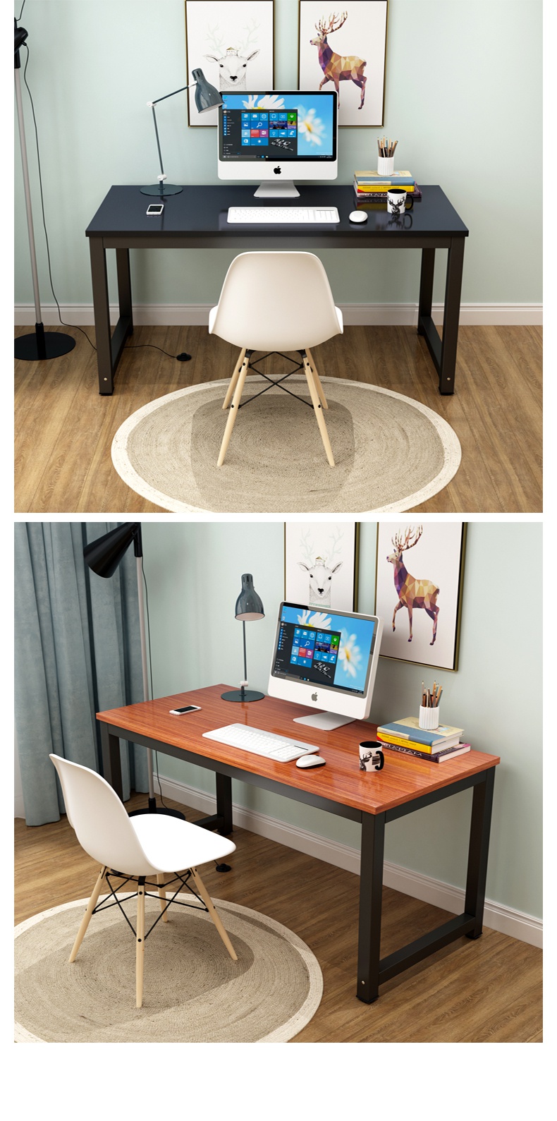 单人小型直播桌子主播用专用台式电脑桌简易家用卧室家用小卧室定制 1