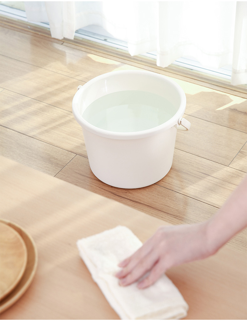 fasoa 水桶脸盆套装 家用塑料带盖加厚手提储水用洗衣桶宿舍圆桶