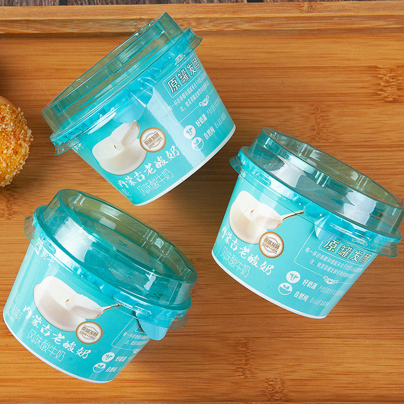 蒙牛内蒙古老酸奶原味发酵乳140g8杯酸牛奶风味发酵乳