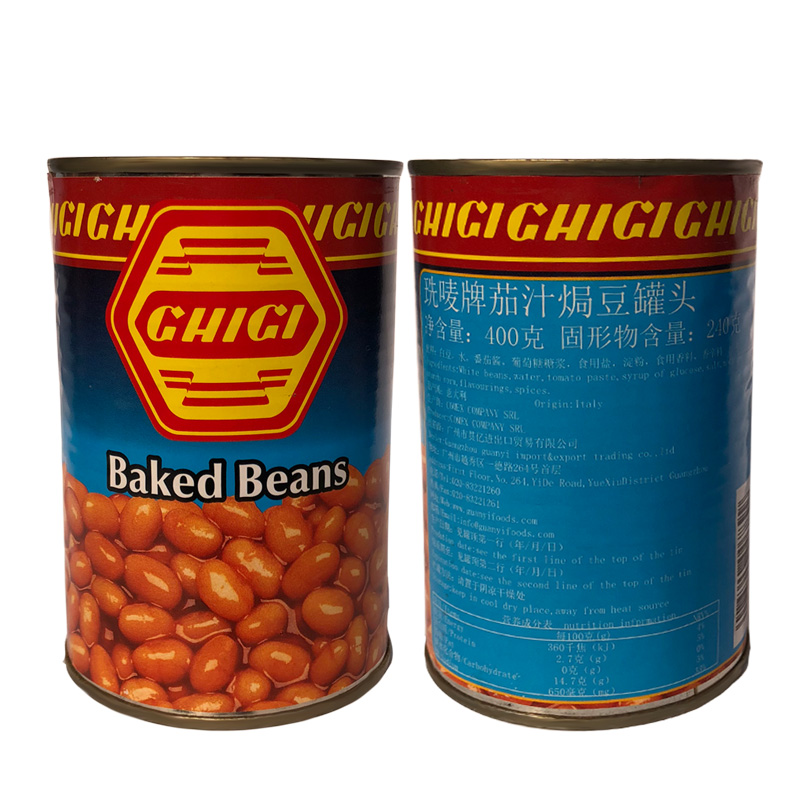 珗唛进口罐头 意大利进口珗唛牌茄汁焗豆400g罐头即食意大利豆类蔬菜