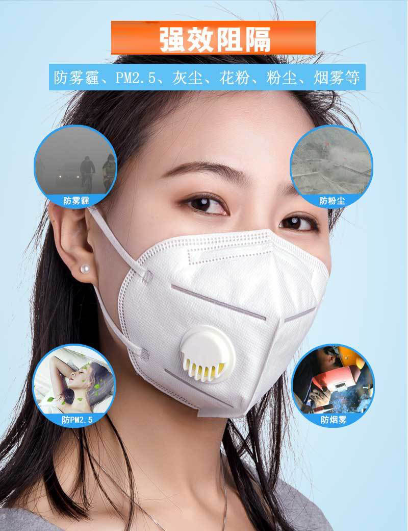 3m口罩9001v带呼吸阀防尘防雾霾pm25工业粉尘花粉灰尘口罩男女透气易