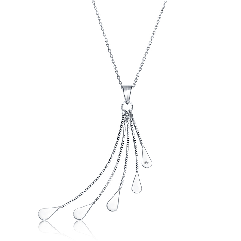 美国myfashiondesign银项链女s925银首饰品泪滴状礼服