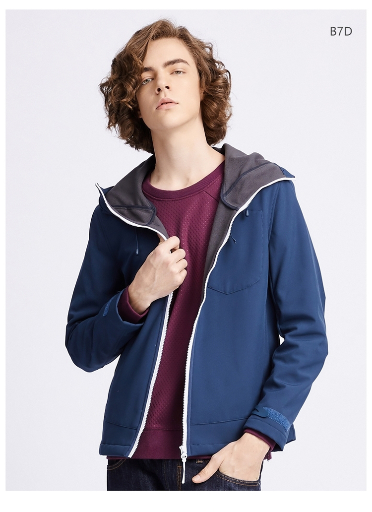 【2件3折价147】baleno班尼路男士夹克外套男装秋冬新款简约蜂巢压纹