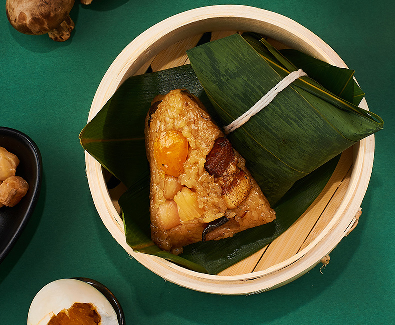 快递配送元祖端午节粽子网红鲜肉蛋黄新鲜粽子装礼早餐入台湾肉粽快递