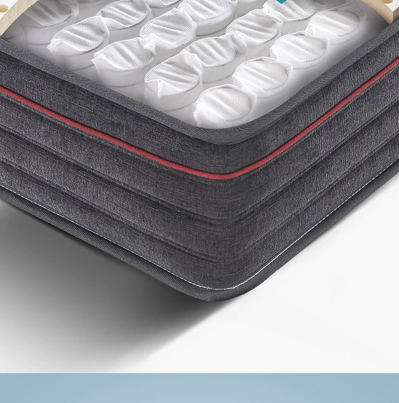 掌上明珠23cm乳胶独袋弹簧床垫软硬两用好眠