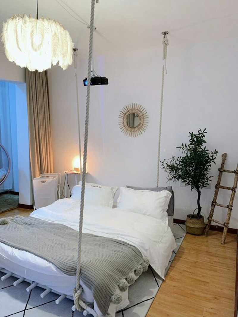 迈菲诗民宿吊床抖音同款室内卧室网红吊床旅馆别墅创意摇摇床人家用床