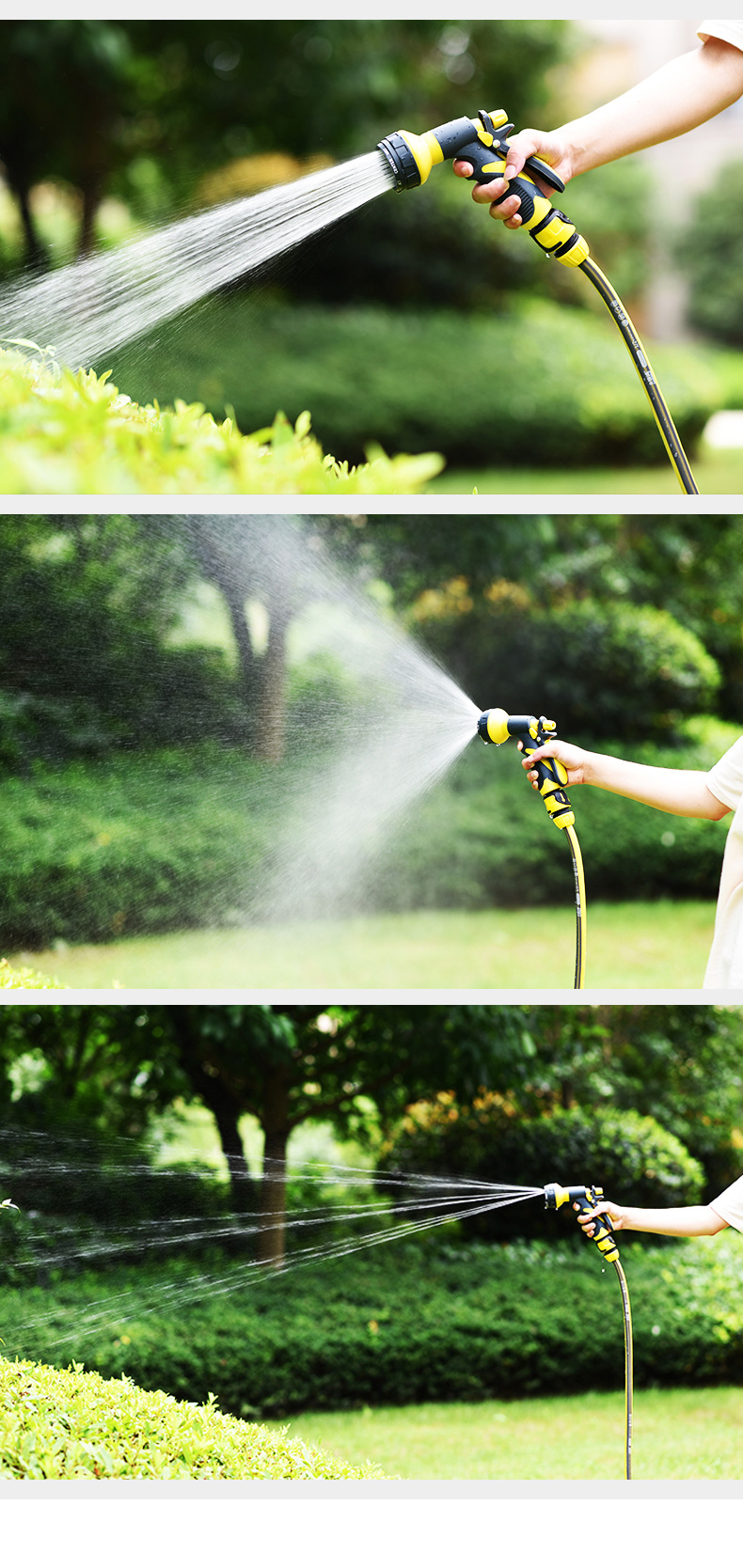 古达浇花水管套装家用园艺洗车园林淋花浇水浇花喷头喷雾头多功能水
