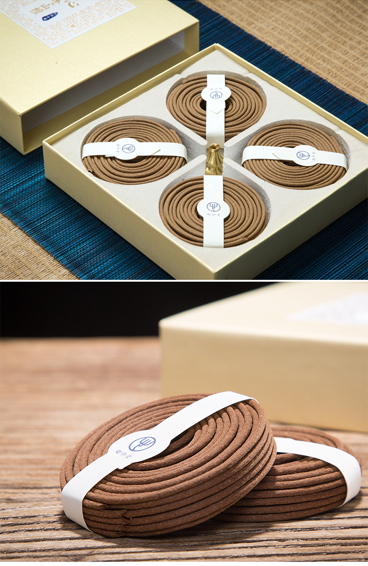 迦印堂 天然星洲水沉盘香 家用室内安神 老山檀香盘香 居家茶道 星洲