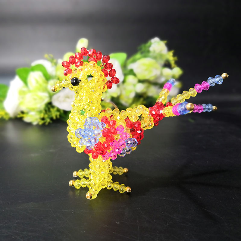 串珠成品挂件手工穿珠制作钥匙扣包包挂件儿童玩具十二生肖小动物