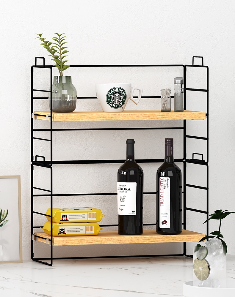 餐桌置物架厨房台面收纳整理餐厅法耐多层窗台水杯架子桌面零食办公桌