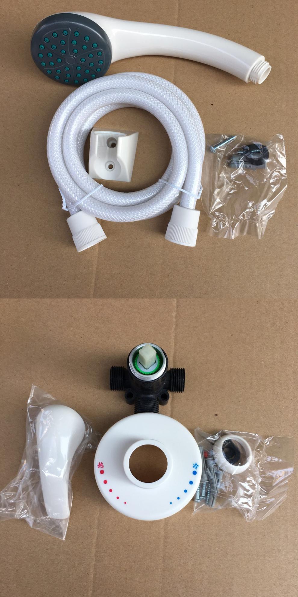 通用海爾電熱水器貼牆式花灑軟管噴頭混水閥套裝 原裝配件安心抵