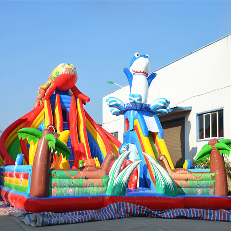 充气城堡室外大型儿童乐园蹦蹦床跳床广场公园充气滑梯气垫床小型 40