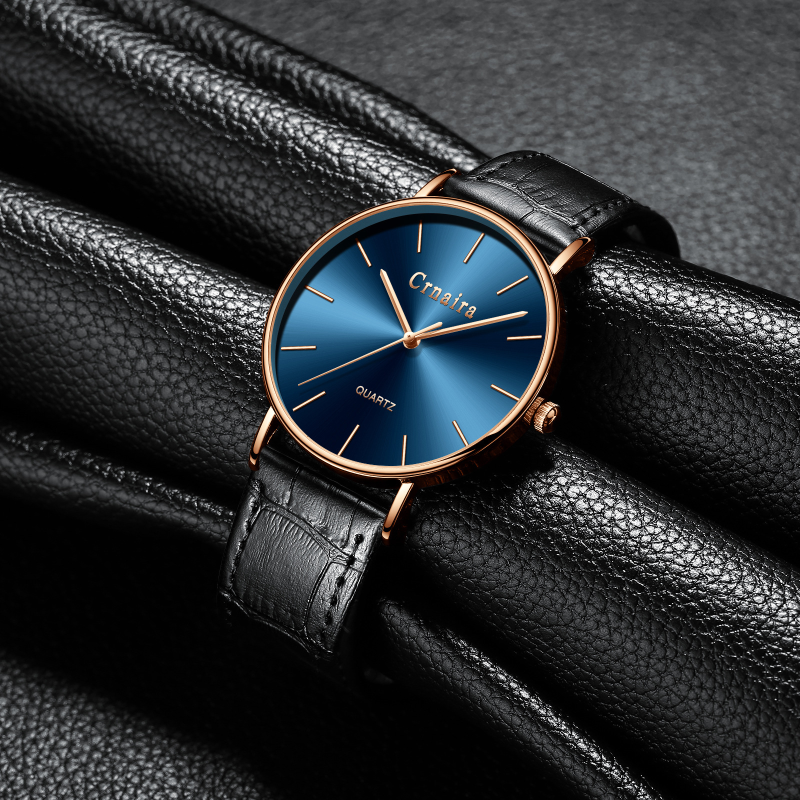 卡奈亚(crnaira)手表钟表石英表新款手表男石英表时尚源头生日送男友