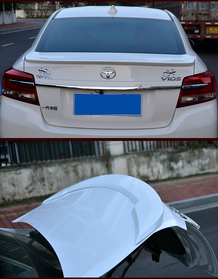 适用专用于201419款丰田威驰尾翼丰田致享尾翼车尾后备箱改装饰押尾