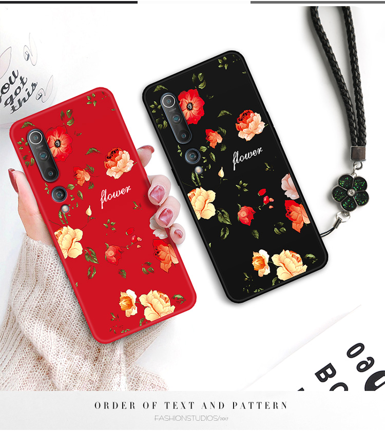 小米10手机壳网红古典10pro 5g中国风经典花系列防摔软硅胶全包边保护