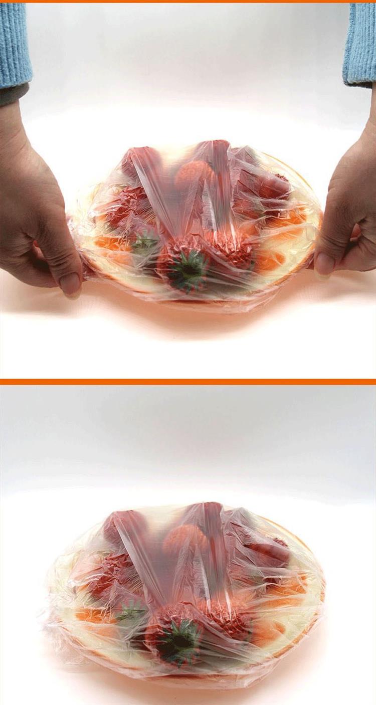 保鲜膜罩剩菜剩饭大小碗套食品松紧口一次性保鲜罩保鲜盖套10只体验下