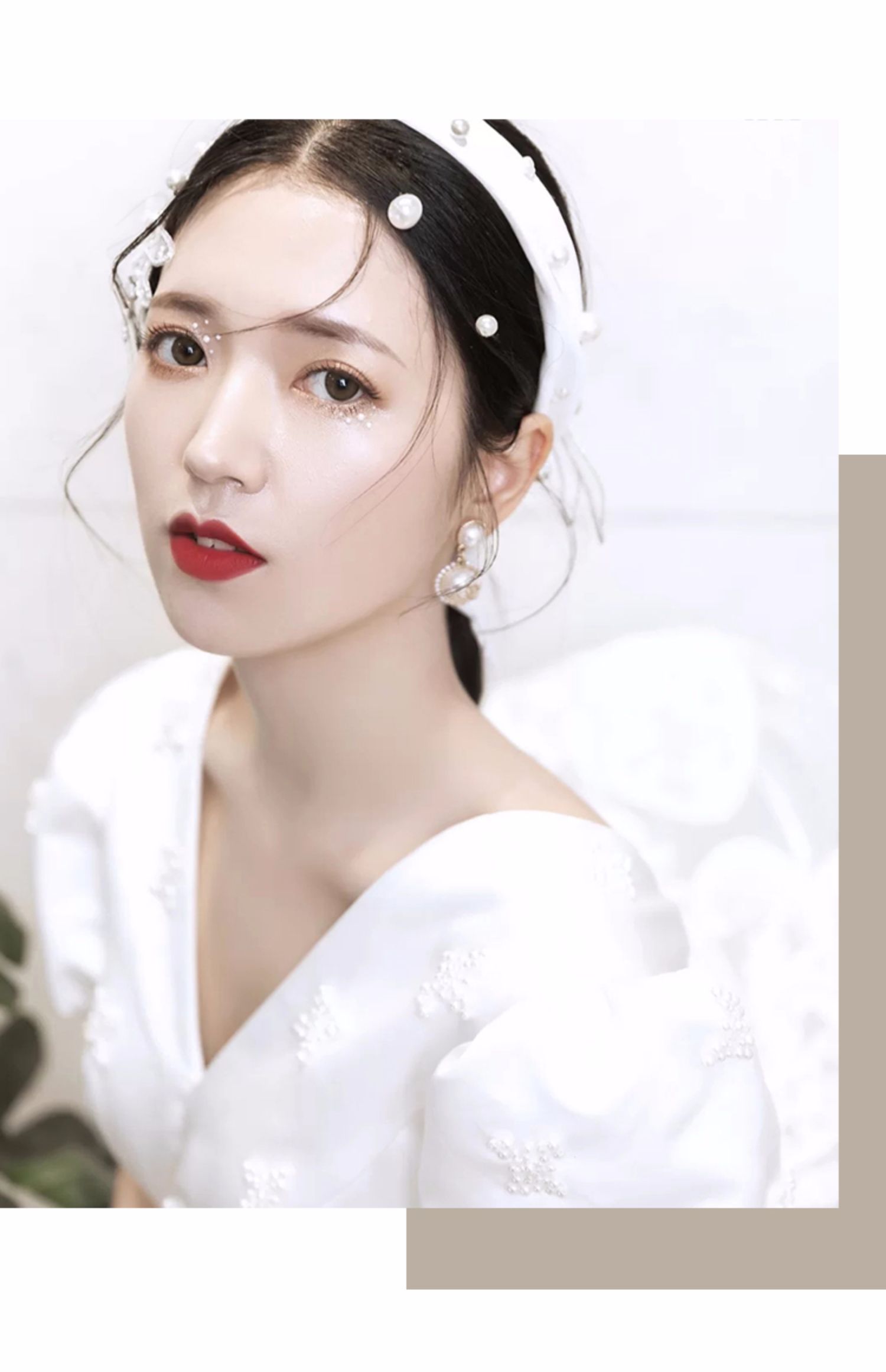 泪钻眼妆小钻贴片眼角贴珍珠新娘妆脸上贴钻网红脸贴纸脸部化妆女三维