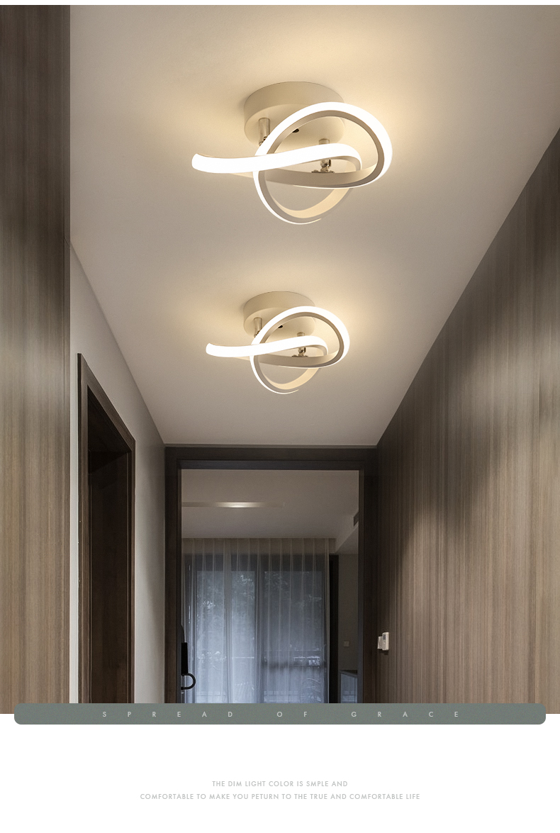 北欧过道灯走廊灯家用创意led入户阳台灯饰简约现代入户衣帽间灯