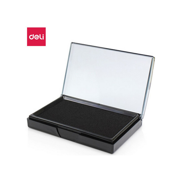 得力大号快干印台黑色11869mm9864