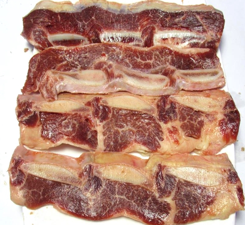 有检疫证附调料冷冻牛仔骨切片5斤