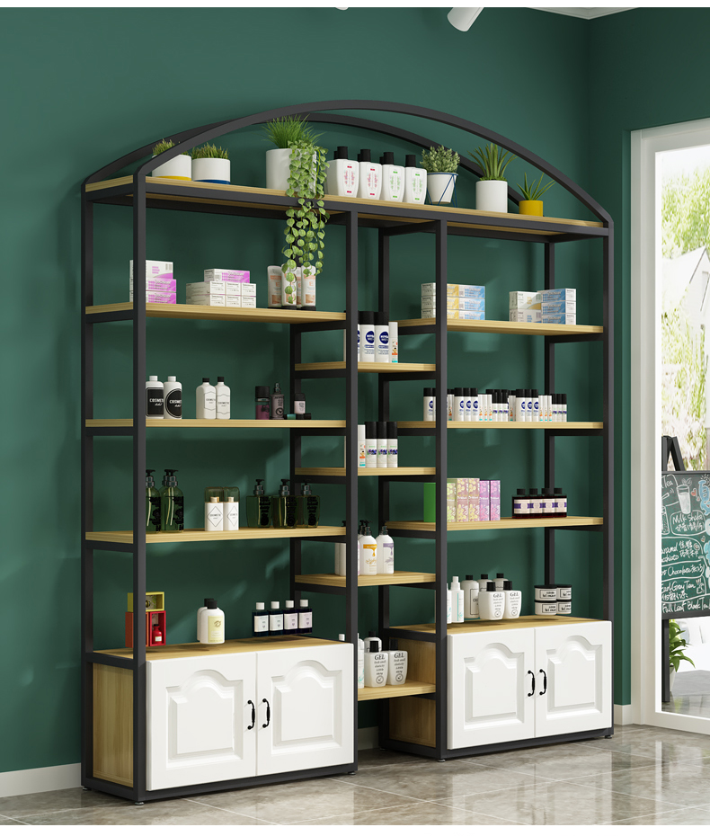 肃音展柜s-009 货架展示架母婴产品货柜院化妆品展示柜护肤品摆放架