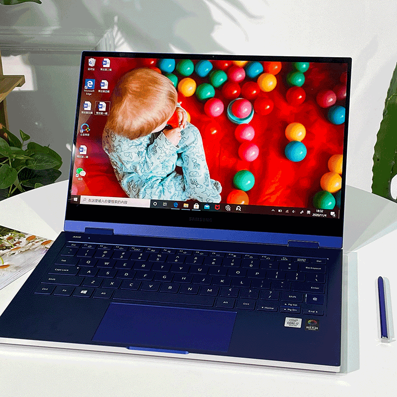 三星samsunggalaxybookflex133英寸二合一轻薄笔记本十代i716g1tssd银