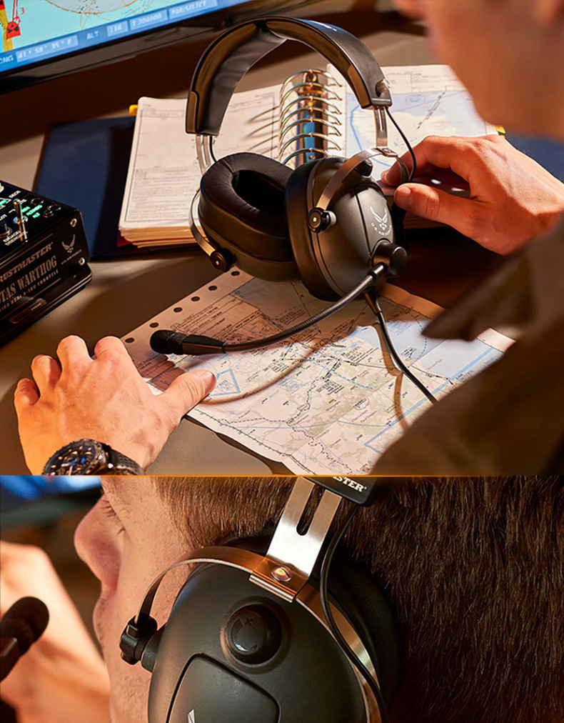 图马思特thrustmaster头戴式游戏耳机吃鸡耳机电竞耳机tflight空军