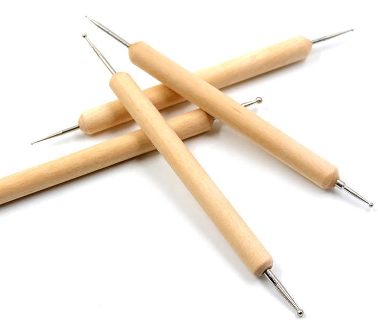 定做 大小圆头丸棒软陶工具糖花压泥diy超轻粘土热缩片制作材料乳白色